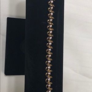 3K Vintage 14k Rose Gold Diamond Tennis Bracelet.